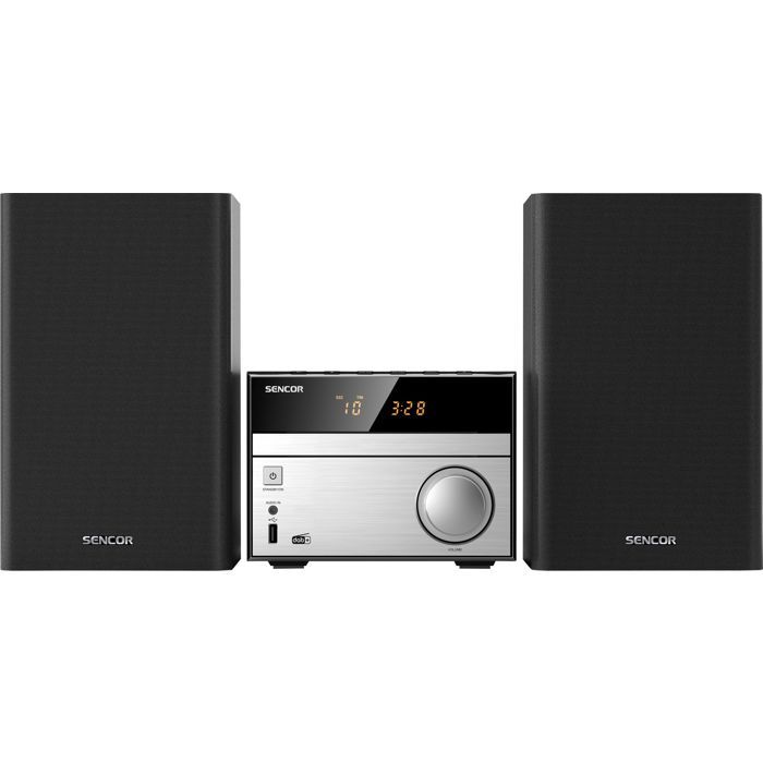 Microsystème Sencor SMC 4600DBR – 30W, Bluetooth 5.0, Lecteur CD