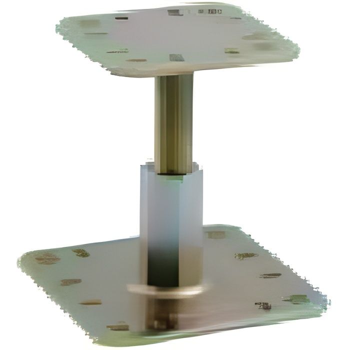 Pied de poteau réglable avec fixations platine 130x130mm hauteur 100 à 150mm - SIMPSON - KIT FIX PPRC