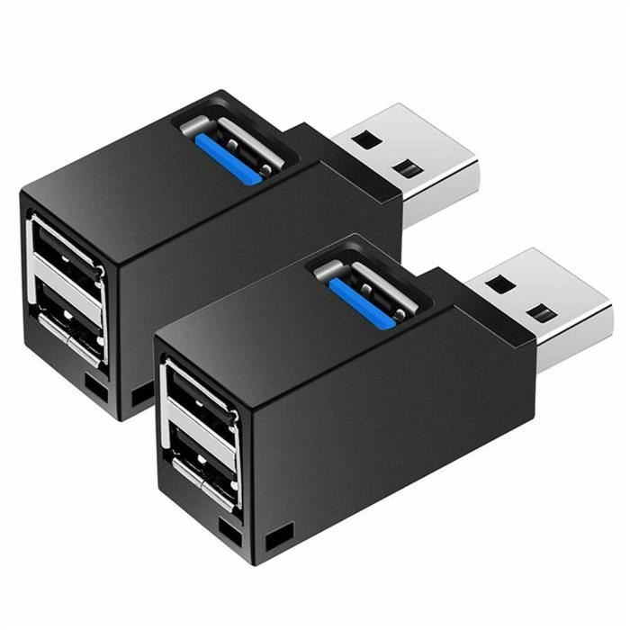Concentrateur USB 7-en-1 Distributeur multi-ports USB 3.0 pour Macbook Pro  PC Hub