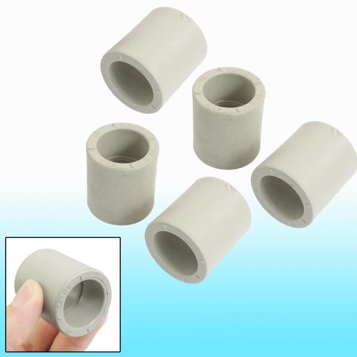 2PCS Blanche PVC 40 x 32 mm Dia-intér tuyau connecteur Tube Conception droite