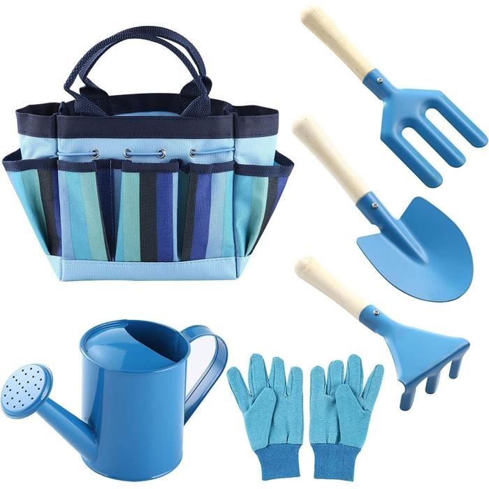 Bleu 1 Jeu Ensemble D'outils De Jardin Outils De Jeu en Plein Air Ensemble De Jardinage pour