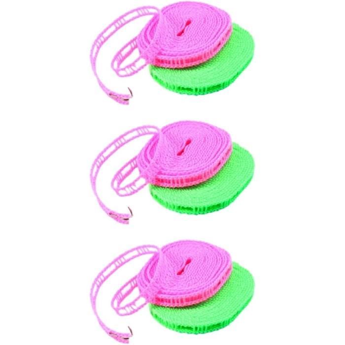 Corde à Linge Rétractable Portable - Avec 12 Pinces - 1,8 M, Idéale Voyage Et Camping - 6