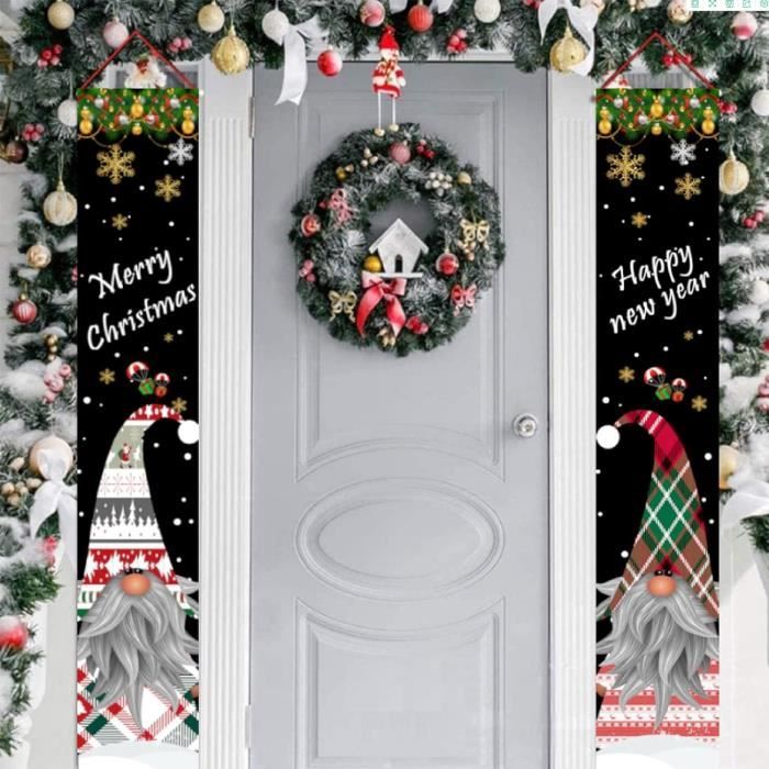 Plaque Suspendue En Bois Argenté “Joyeux Noël” – Déco Murale, Porte Ou Fenêtre – Style Rustique