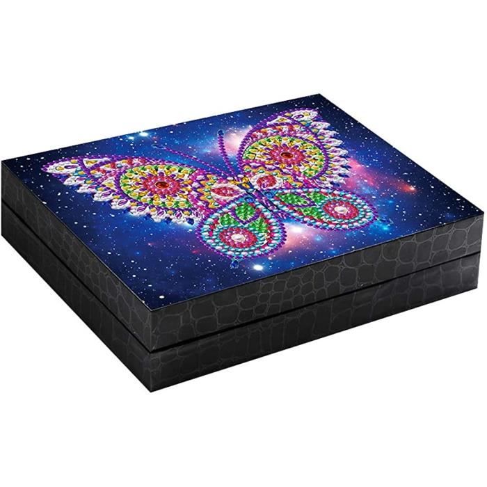 Lotvic Boîte à Bijoux Diamond Painting Mandala 5D - DIY Coffret Rangement Bijoux Broderie Diamant
