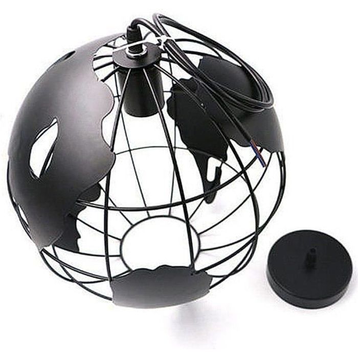 STOEX Plafonnier à suspension en forme de globe à LED Creative Chandelier Luminaire en fer moderne pour Salle à manger Couloir
