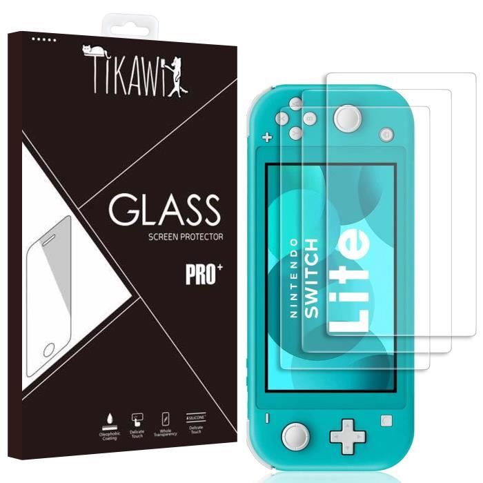 Tikawi x3 Verre trempé Nintendo Switch Lite Protection Ecran Haute  résistance - [Anti-traces] - Film de protection en Verre trempé - Cdiscount  Informatique