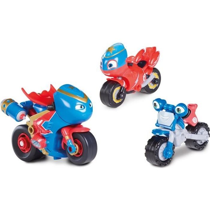 Pack de 3 motos Ricky Zoom - Sam Dacier, Ricky et Loop - TOMY - Pour enfant de 3 ans et plus