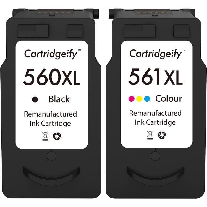 560Xl 561Xl Cartouche Compatible Avec Canon Pg-560 Cl-561 Xl Cartouche  D'Encre Multipack, Pour Pixma Ts5350 Ts7450 Ts7451 Ts5[H1090] - Cdiscount  Informatique