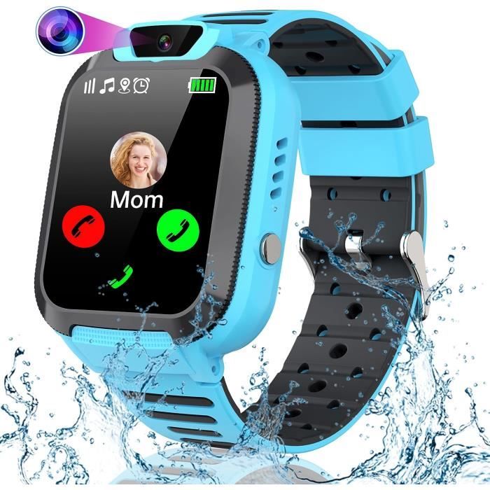GPS Montre Enfants,Montre Intelligente Enfant LBS Fille Garçon