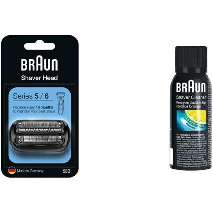 Tête De Rasoir De Rechange Braun Series 5 - Référence 51S - Neuf Sous Blister - Argenté