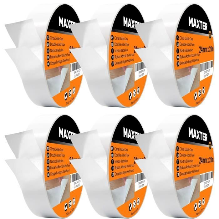 6 Rouleaux De Ruban D'expédition Transparent Extra-large - 3 Pouces, 110 Verges (330 Pieds), épaisseur 2 Mil