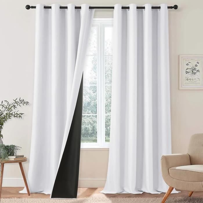 Double Rideau Occultant Thermique Pour Fenetre Chambre Adulte Bebe 100 double-rideau-occultant-thermique-pour-fenetre-chambre-adulte-bebe-100
