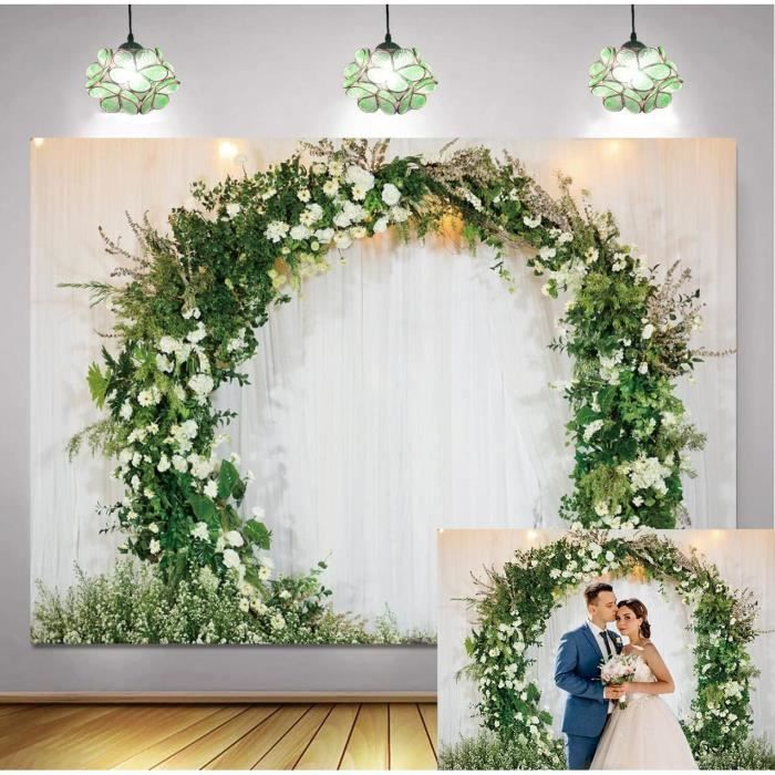 Lot de 3 housses d'arche de mariage en élasthanne beige pour toile de fond ronde pour fête d'anniversaire, banquet, décoration de fond photo (2,8 m, 2 m, 1,8 m