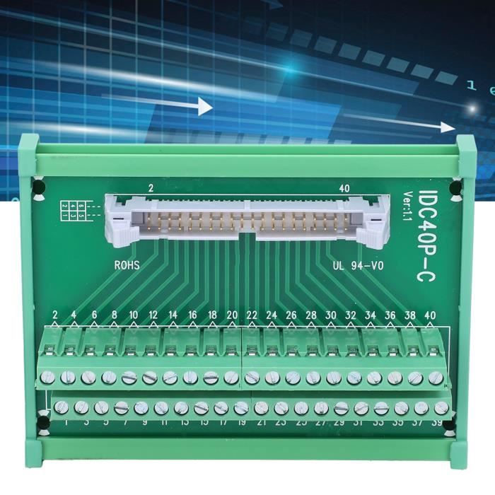 MG6 DB9 Module De Rupture Breakout Board Montage Rail DIN Mâle/Femelle