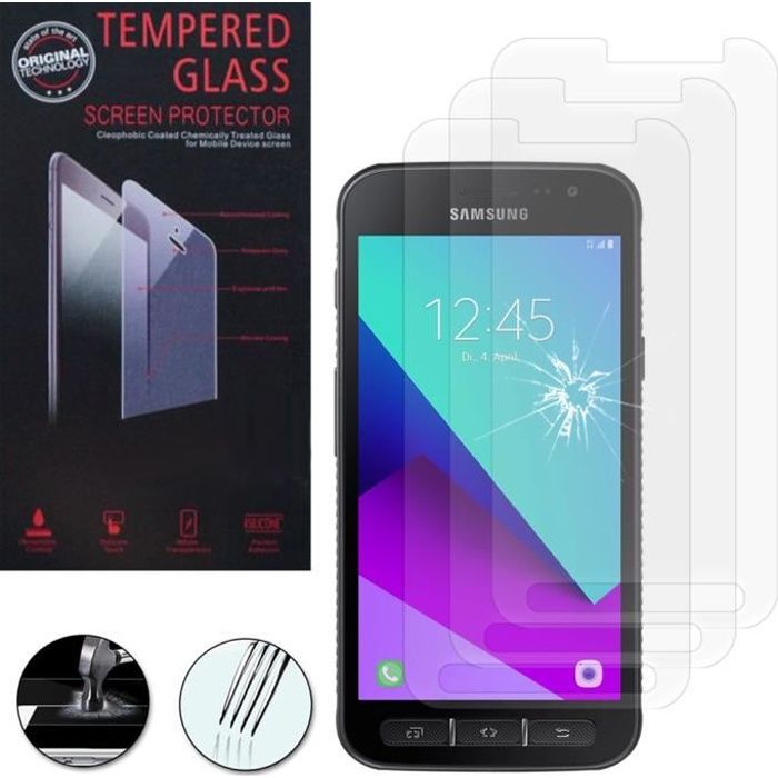 Lot/ Pack Film Verre Trempe Protecteur Samsung Galaxy Xcover 4 SM-G390F Lot/ Pack Film Verre Trempe Protecteur Samsung Galaxy Xcover 4 SM-G390F
