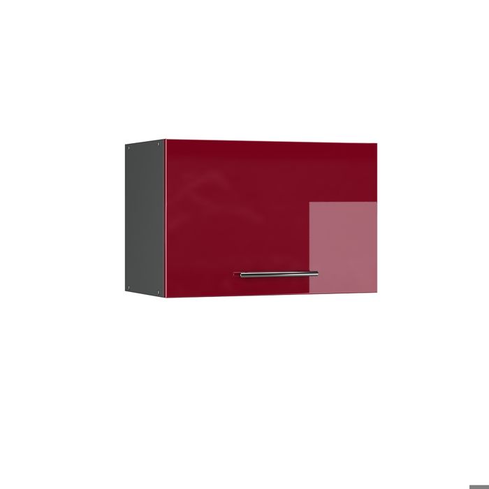 Elément haut de cuisine Fame-Line 60cm Plat Rouge bordeaux Haute brillance/Anthracite Vicco 35566