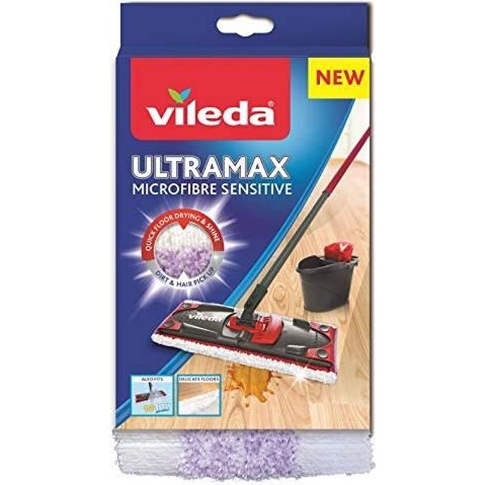 2 Recharges Microfibre Pour Vileda Ultramax - 46x14 Cm - Nettoyage Sols Sans Traces