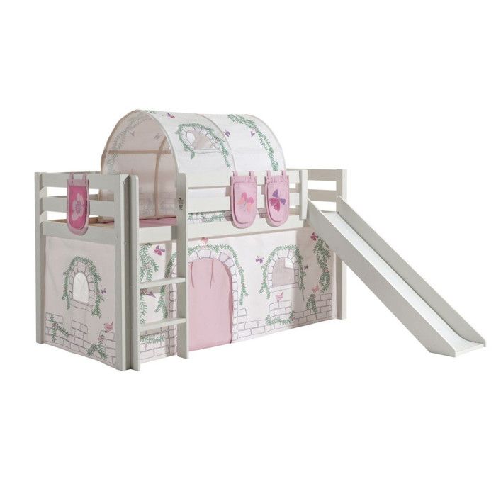 Pack - Lit Enfant Toboggan Tente Tunnel & 3 Pochettes Pino Birdy Blanc Pack - Lit Enfant Toboggan Tente Tunnel & 3 Pochettes Pino Birdy Blanc