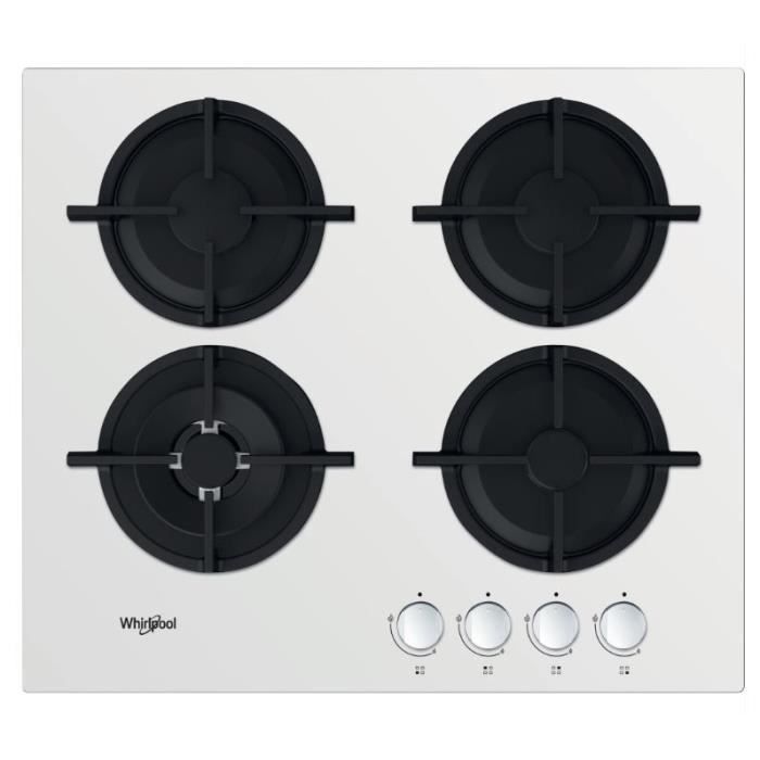 Whirlpool AKT 625WH plaque Intégré placement Gaz 4 zone - vue 2