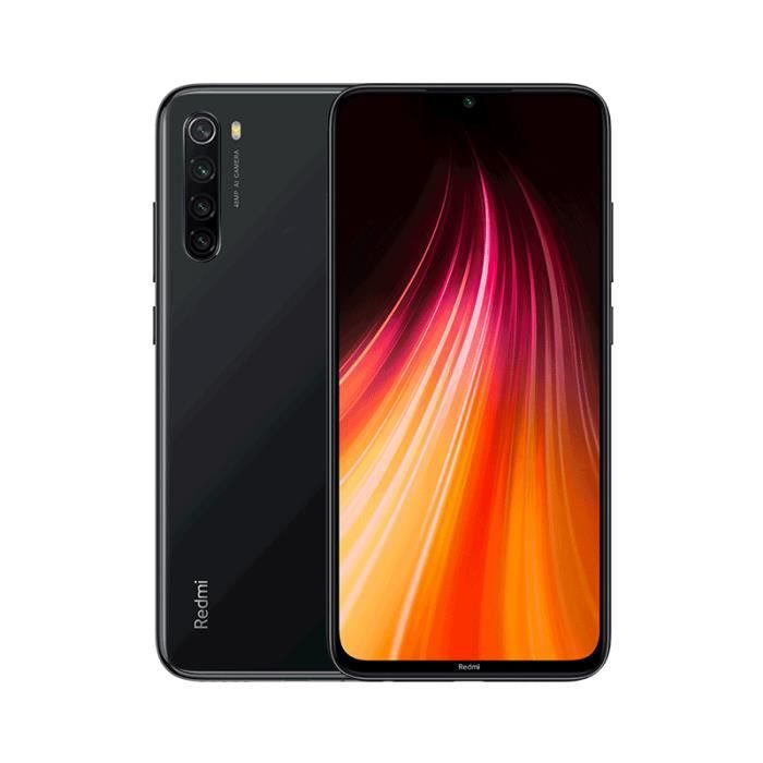 Achat T&eacute;l&eacute;phone portable xiaomi redmi note 8 4+64Go noir pas cher