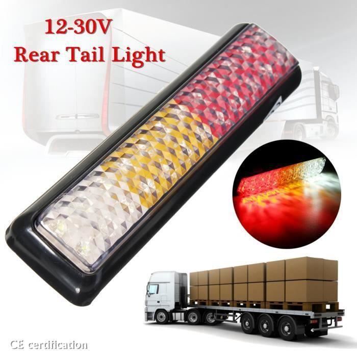 Lot De 10 Feux De Position LED 12V Blancs E-Marque Pour Camion, Fourgon, Caravane