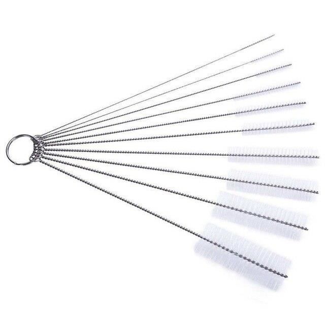 Kit De 4 Brosses De Nettoyage Pour Bouteilles - Nylon Et Silicone - Pailles, Tasses, Goulots