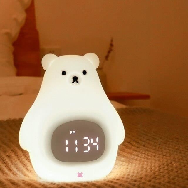 Réveil,Petit Réveil Numérique,écran LCD avec Calendrier De Date De