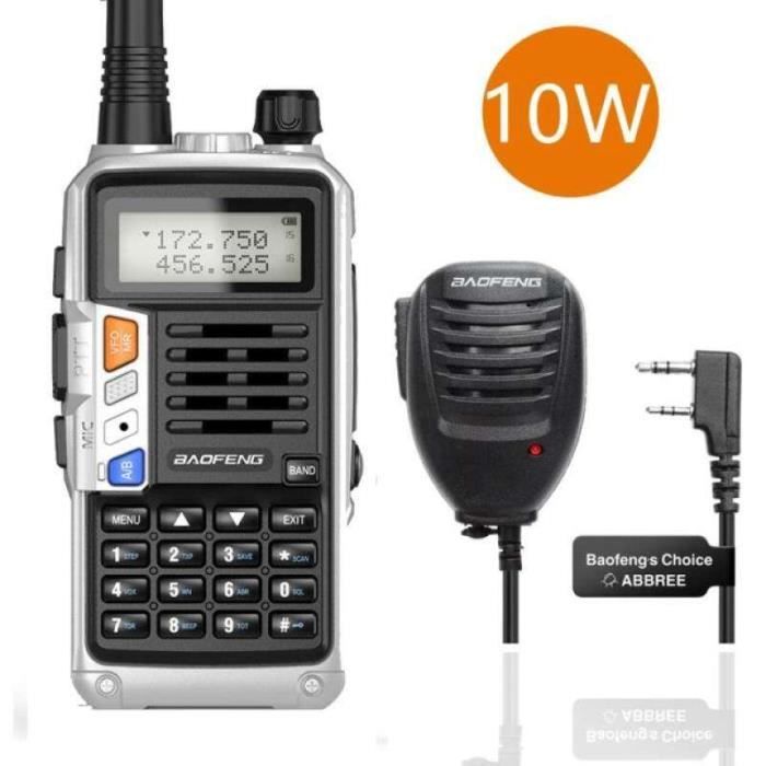 Talkies Walkies,Walkie-talkie Tri-bande 10W,puissant émetteur-récepteur