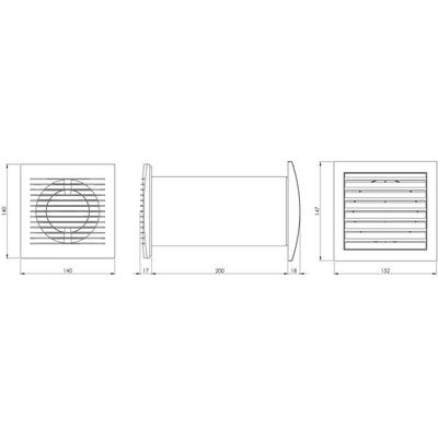 Ø 100 mm Répartiteur/Échangeur de Chaleur - Ventilateur avec Thermostat - Air  Chaud : : Bricolage