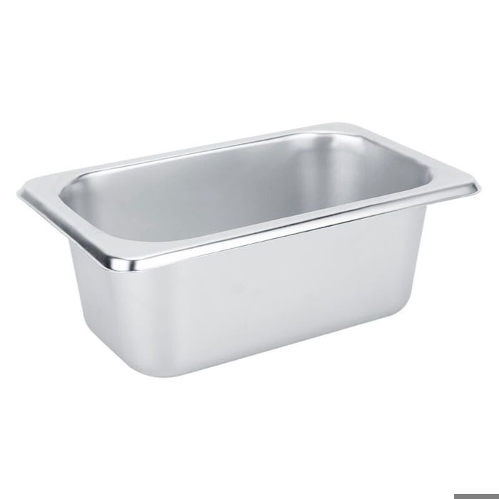 Bassine Carrée Inox 25x25x10 Cm - Multifonction - Pour Laver Légumes, Préparation, Service - Facile à Nettoyer