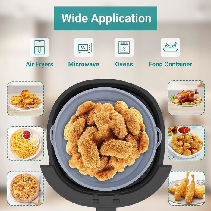 Moule en silicone Airfryer 15 cm Friteuse à air chaud Moule en silicone Airfryer 15 cm Friteuse à air chaud