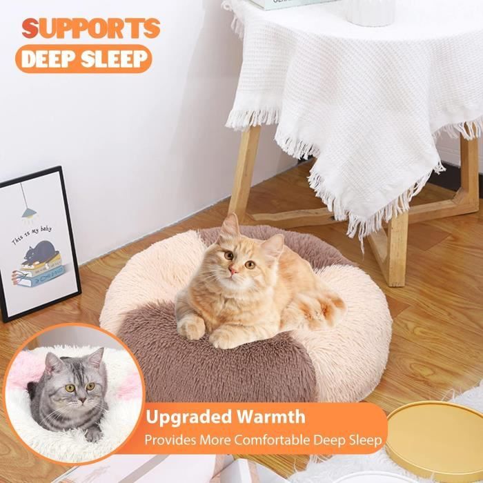 Coussin Panier Ultra-moelleux Pour Chien/chat 40-80cm – Anti-dérapant, Gris, Confort Maximal