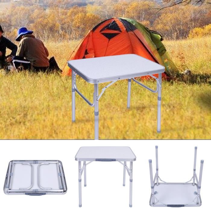 Table pliante de Camping en Aluminium - Table de Camping pliable