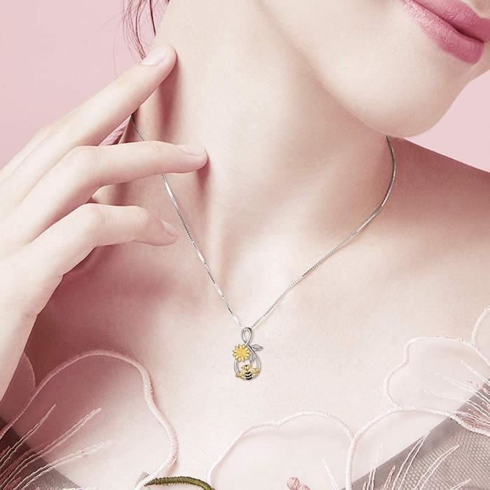 LES POULETTES BIJOUX - Collier Chaîne Argent 925 Et Strass Élégant