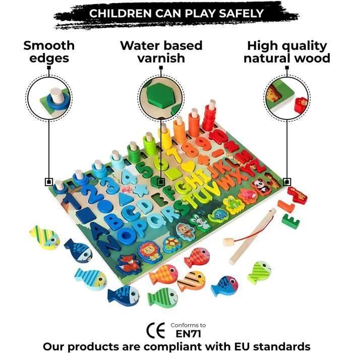 Busy Board Montessori : Jouet éducatif sensoriel pour enfants 3-6 ans