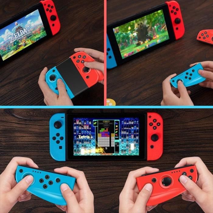 Manettes Joy-Con Officielles Nintendo Switch Rouge Mario Et Luigi - Neuf, Sans Fil, Ergonomiques