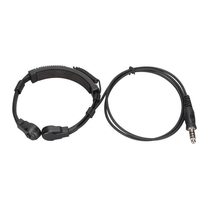 Omabeta Casque micro gorge U94 PTT avec Microphone à Doigt PTT Casque