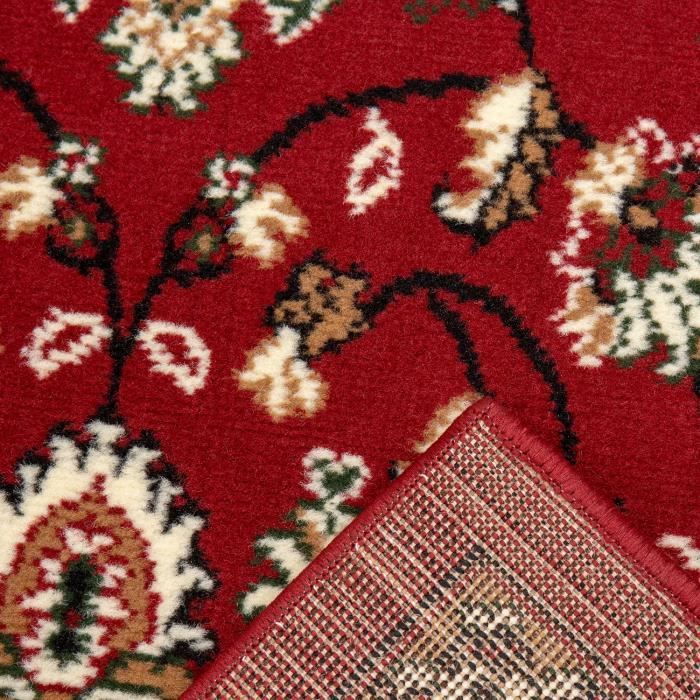 Tapis d'ORIENT Sultan, Rouge, Antidérapant et Lavable en machine, 120x180cm  - Cdiscount Maison