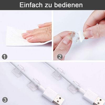 Lot De 6 Clips Magnétiques Pour Câble, Support De Cordon, Organisateur