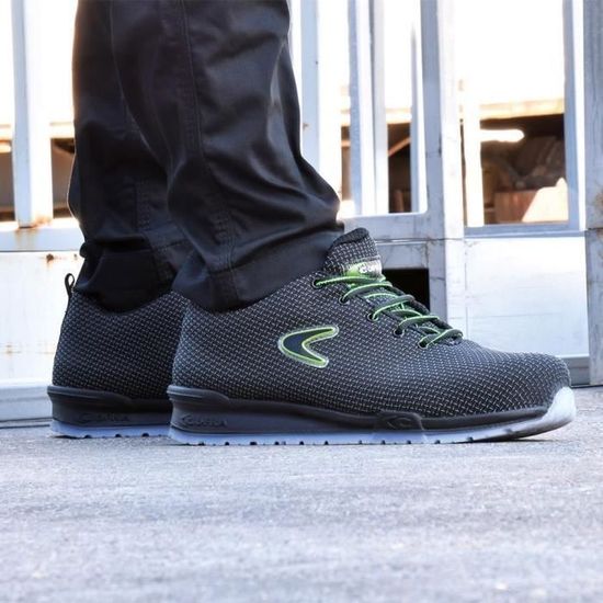 Chaussures De Travail COFRA Flex Monti - Taille 43, Noir | Semelle Antistatique, Confortable | Norme EN ISO 20345 - 7