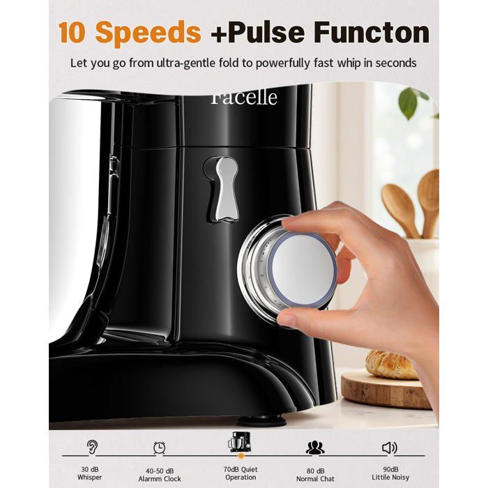 Batteur Plat Professionnel 'Taifun' En Acier Inoxydable Kitty – Compatible KitchenAid 4,3L & 4,8L – Anti-grumeaux & Ultra-efficace