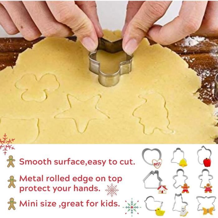 TEMPSA 12pcs Emporte pièce métal moule pâtisserie moule à biscuits gâteau  découpe pâte - Cdiscount Maison