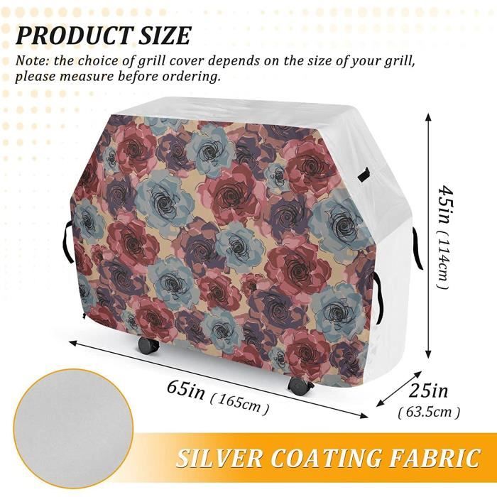 Housse de barbecue à gaz résistante à la décoloration pour l'extérieur