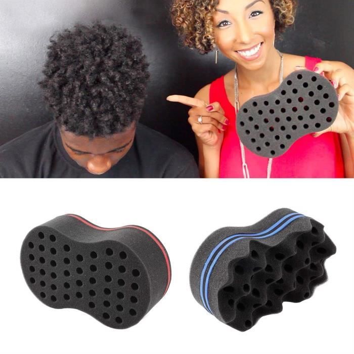 Éponge Twist Cheveux Curl Brosse Bobines Frise Vague Mousse Gel De Blocage  Salon de Coiffure Style Afro Braid - Cdiscount Electroménager