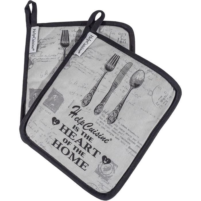 American Linen Lot De 8 Maniques Pour Cuisine – Dessous De Plat Résistant à La Chaleur (multicolore