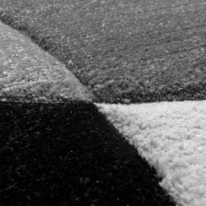 Tapis De Salon Traum Motif Géométrique – Noir Et Or, Moderne, 70% Polypropylène