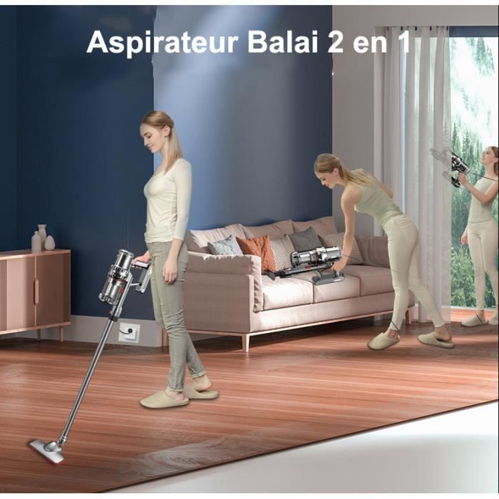 Aspirateurs Balais Et Balais Èlectriques, Aspirateur À Main 2 En 1 Sans Sac  Avec Technologie Cyclonique Et Filtre Hepa[x2955] - Cdiscount Electroménager