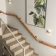 main courante main courante en bois murale 50-600 cm, mains courantes antidérapantes pour escaliers intérieurs, garde-corps d 14-3