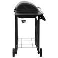 Barbecue gril à gaz Haut de gamme - Mobilier FR89118M - 4 brûleurs - Noir-3