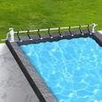 NAIZY Enrouleur de bâche de piscine 1,05 m à 6,15 m pour liner de piscine Enrouleur mobile avec enrouleur de piscine à 8 clips-3